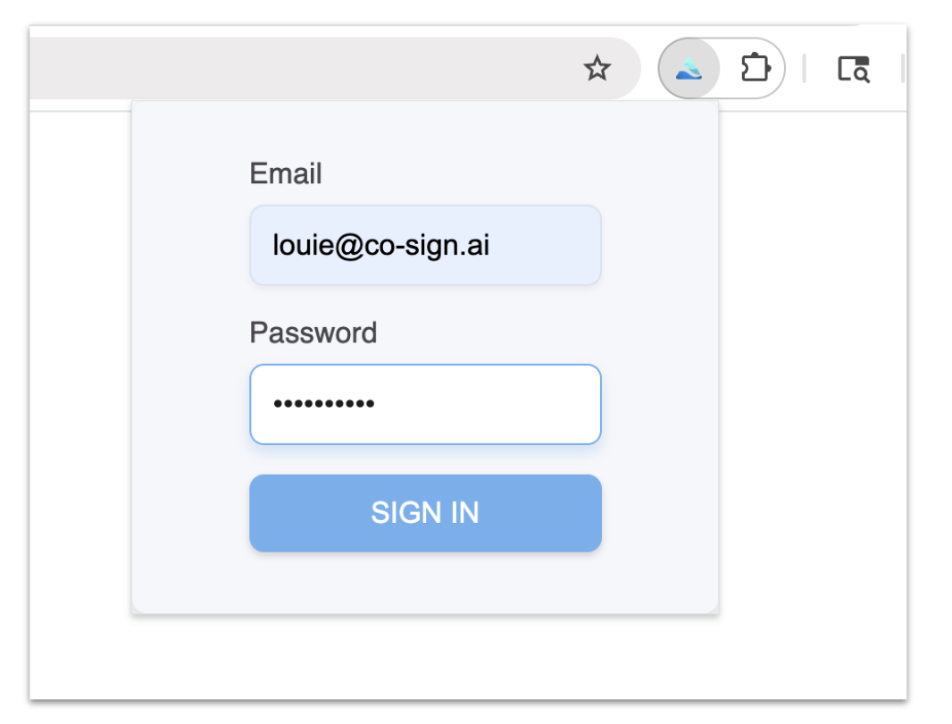 Chrome Extension Login Popup